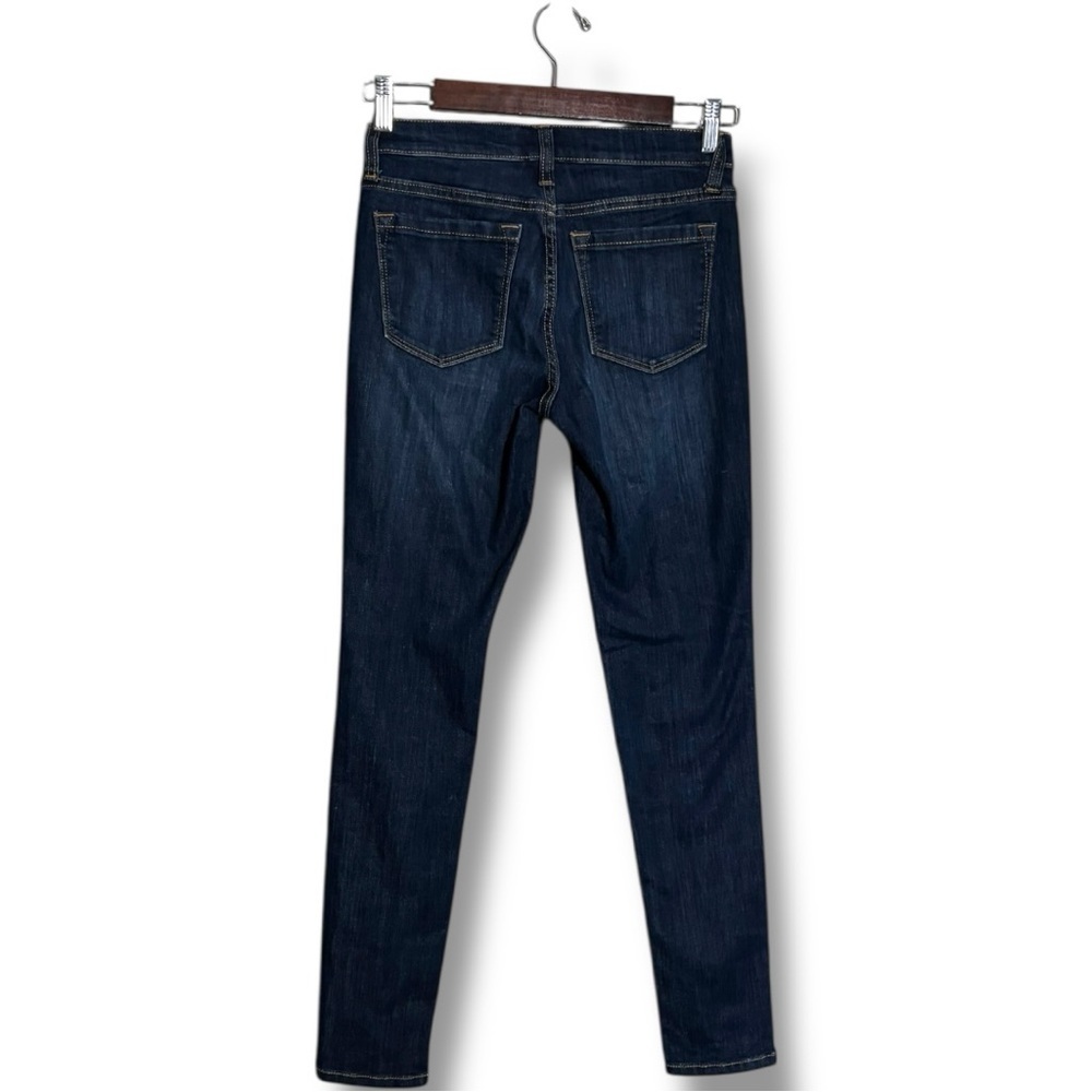 Banana Republic Dark Blue Low Waisted Straight Leg Skinny Jeans - Picture 8 of 12